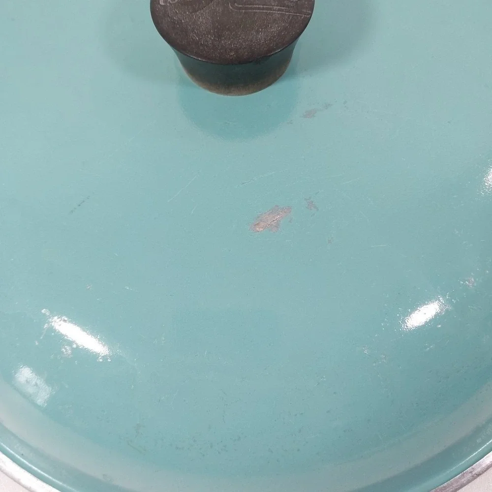 Vtg‎ Club West Bend Aluminum Turquoise Teal Pot Lid Only 11